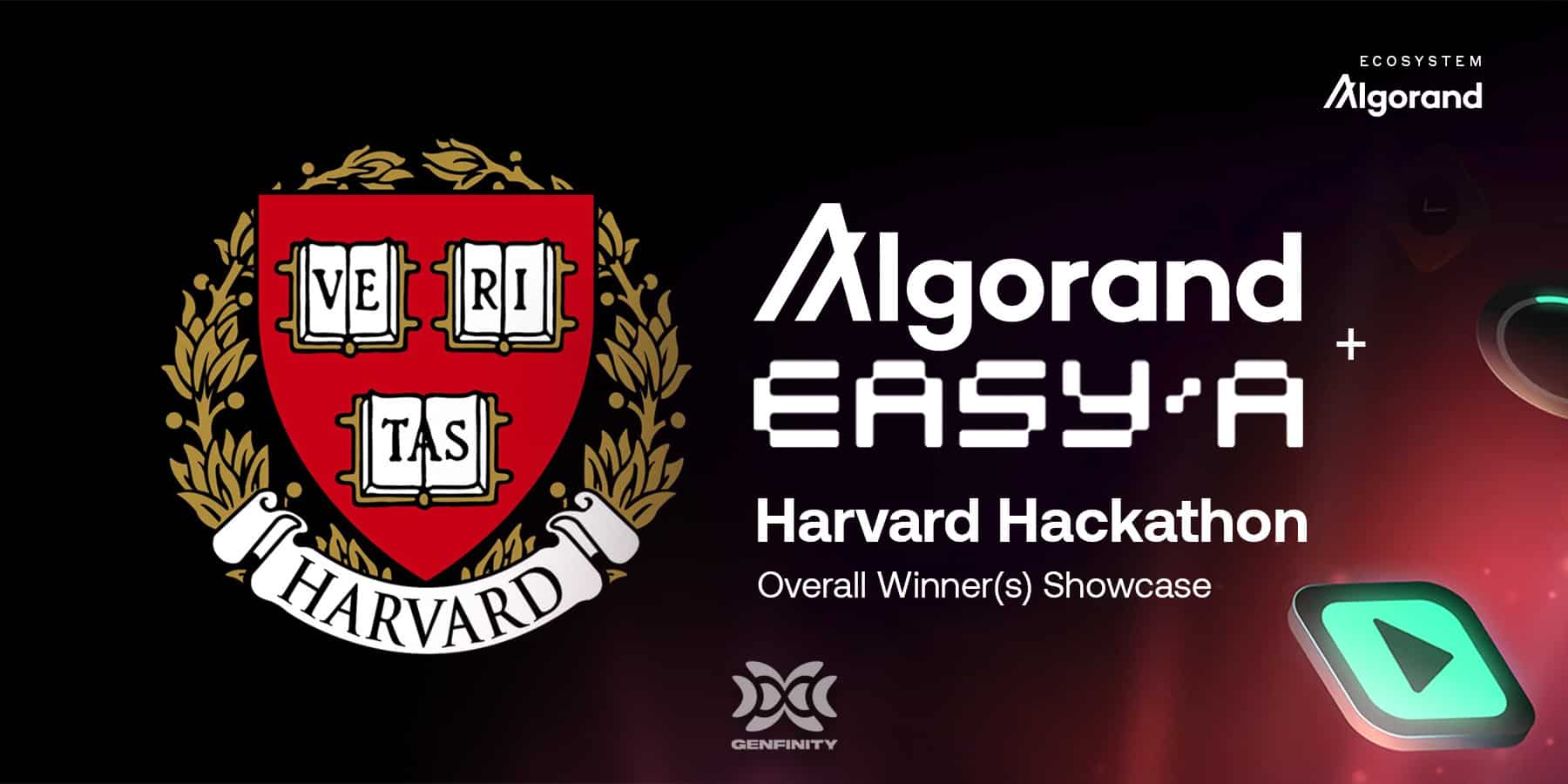Building Real-World Applications on Algorand: Inside the EasyA x Harvard  Hackathon - Genfinity - Web3 Education & News