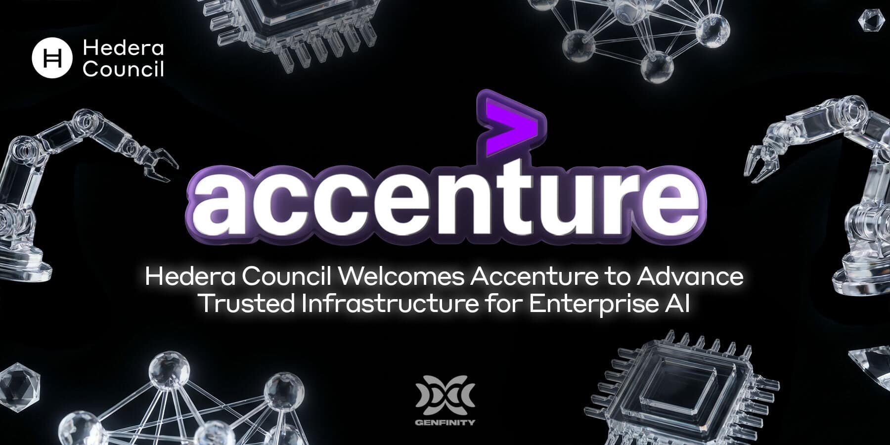 Accenture Joins the Hedera Council, Bringing Enterprise AI Governance to  Public Blockchain - Genfinity